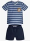 Trick Nick - Conjunto Infantil Camiseta com Bermuda Azul - variação: Azul