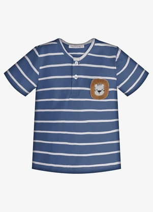 Trick Nick - Conjunto Infantil Camiseta com Bermuda Azul - TRICK NICK