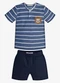 Trick Nick - Conjunto Infantil Camiseta com Bermuda Azul - variação: Azul