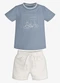 Trick Nick - Conjunto Infantil Camiseta com Bermuda Azul - variação: Azul