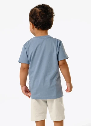 Trick Nick - Conjunto Infantil Camiseta com Bermuda Azul - TRICK NICK