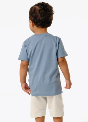 Trick Nick - Conjunto Infantil Camiseta com Bermuda Azul - TRICK NICK