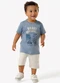 Trick Nick - Conjunto Infantil Camiseta com Bermuda Verde - variação: Azul