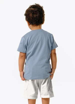 Trick Nick - Conjunto Infantil Camiseta com Bermuda Azul - TRICK NICK
