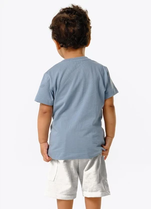 Trick Nick - Conjunto Infantil Camiseta com Bermuda Azul - TRICK NICK