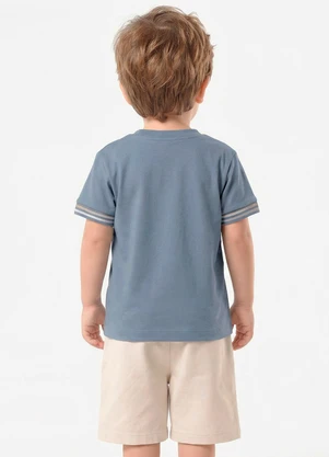 Trick Nick - Conjunto Infantil Camiseta com Bermuda Azul - TRICK NICK