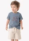 Trick Nick - Conjunto Infantil Camiseta com Bermuda Azul - variação: Azul