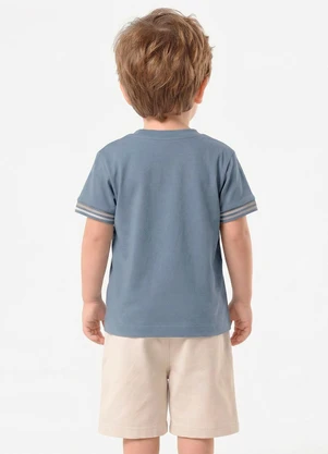 Trick Nick - Conjunto Infantil Camiseta com Bermuda Azul - TRICK NICK