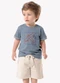 Trick Nick - Conjunto Infantil Camiseta com Bermuda Azul - variação: Azul