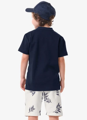 Trick Nick - Conjunto Infantil Camiseta com Bermuda Azul - TRICK NICK