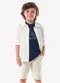 Trick Nick - Conjunto Infantil Camiseta com Bermuda Azul - variação: Azul