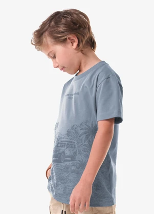 Trick Nick - Conjunto Infantil Camiseta com Bermuda Azul - TRICK NICK