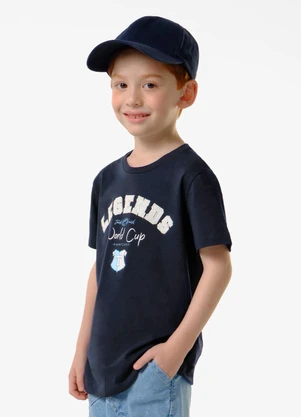 Trick Nick - Conjunto Infantil Camiseta com Bermuda Azul - TRICK NICK