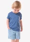 Trick Nick - Conjunto Infantil Camiseta com Bermuda Azul - variação: Azul