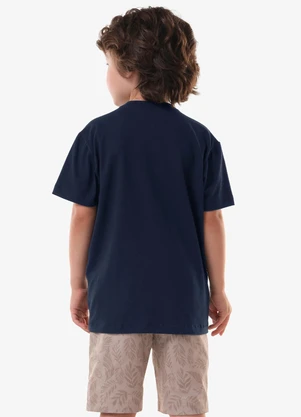 Trick Nick - Conjunto Infantil Camiseta com Bermuda Azul - TRICK NICK