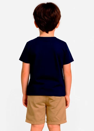 Select - Conjunto Infantil Camiseta com Bermuda Azul - SELECT