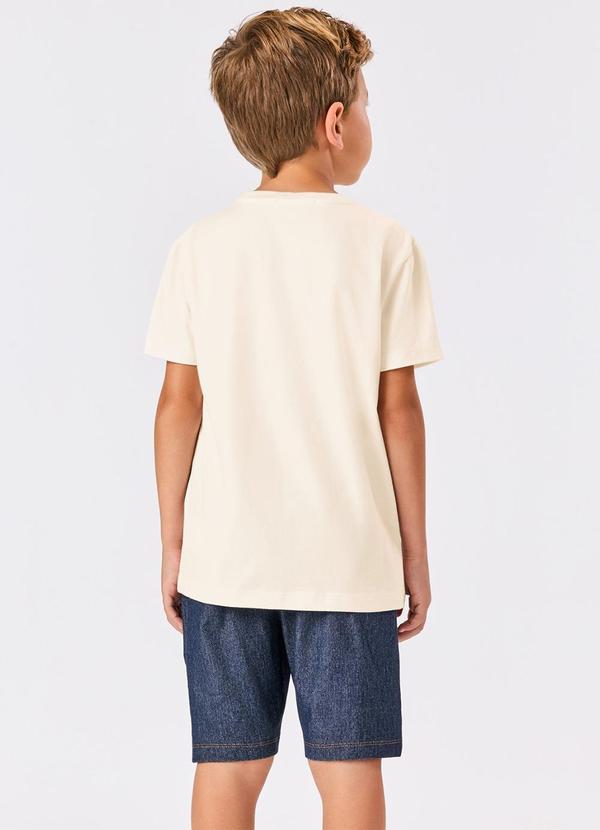 Trick Nick - Conjunto Infantil Camiseta com Bermuda Bege 2