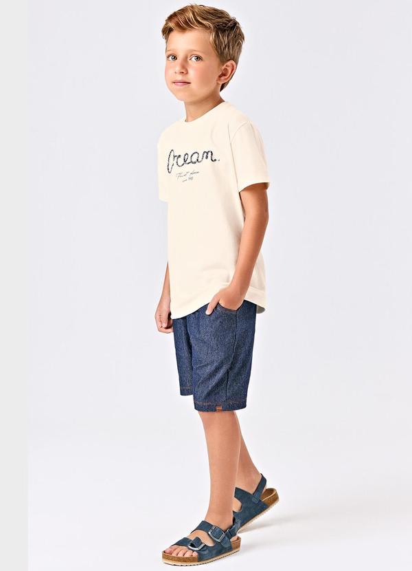 Trick Nick - Conjunto Infantil Camiseta com Bermuda Bege 3