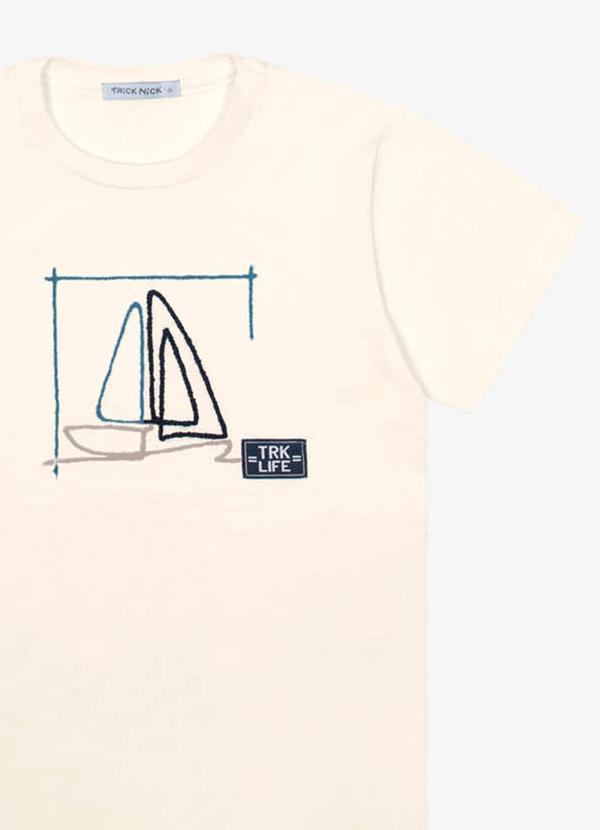 Trick Nick - Conjunto Infantil Camiseta com Bermuda Bege 2