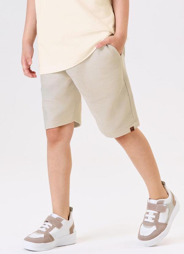 Trick Nick - Conjunto Infantil Camiseta com Bermuda Bege 5