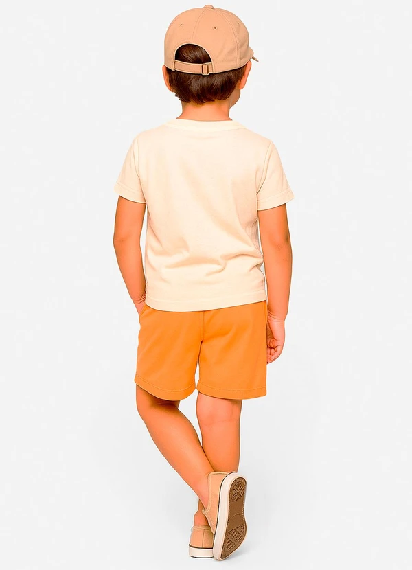 Select - Conjunto Infantil Camiseta com Bermuda Bege 2