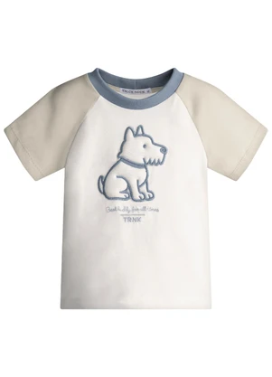 Trick Nick - Conjunto Infantil Camiseta com Bermuda Bege - TRICK NICK