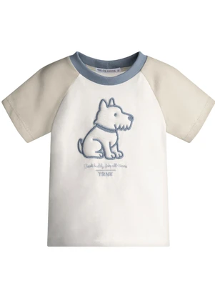 Trick Nick - Conjunto Infantil Camiseta com Bermuda Bege - TRICK NICK