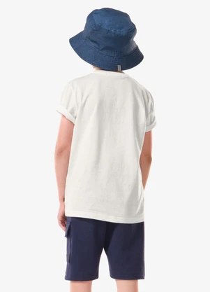 Trick Nick - Conjunto Infantil Camiseta com Bermuda Bege - TRICK NICK