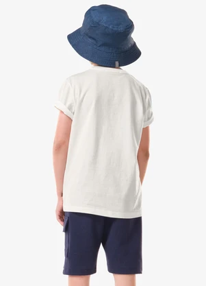 Trick Nick - Conjunto Infantil Camiseta com Bermuda Bege - TRICK NICK