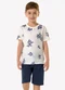 Trick Nick - Conjunto Infantil Camiseta com Bermuda Bege - variação: Bege