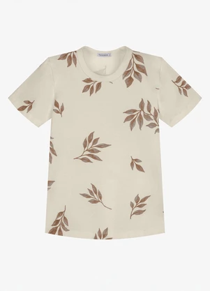 Trick Nick - Conjunto Infantil Camiseta com Bermuda Bege - TRICK NICK