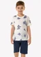 Trick Nick - Conjunto Infantil Camiseta com Bermuda Bege - variação: Bege