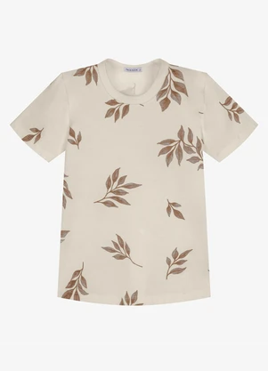 Trick Nick - Conjunto Infantil Camiseta com Bermuda Bege - TRICK NICK
