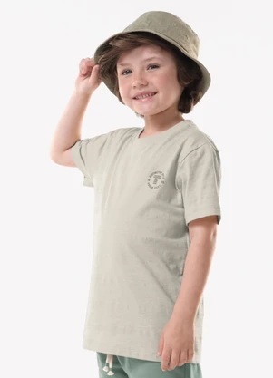 Trick Nick - Conjunto Infantil Camiseta com Bermuda Bege - TRICK NICK