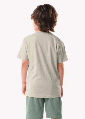 Trick Nick - Conjunto Infantil Camiseta com Bermuda Bege - TRICK NICK