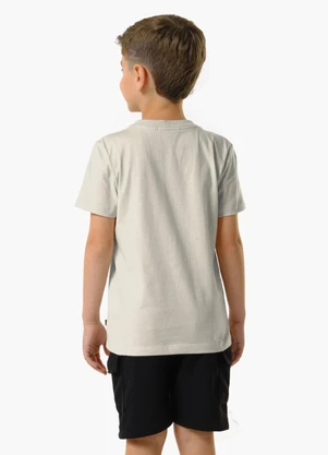 Trick Nick - Conjunto Infantil Camiseta com Bermuda Bege - TRICK NICK