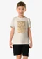 Trick Nick - Conjunto Infantil Camiseta com Bermuda Bege - variação: Bege
