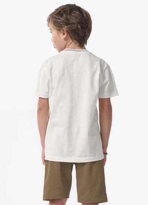 Trick Nick - Conjunto Infantil Camiseta com Bermuda Bege - TRICK NICK
