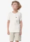 Trick Nick - Conjunto Infantil Camiseta com Bermuda Bege - variação: Bege