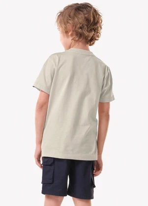 Trick Nick - Conjunto Infantil Camiseta com Bermuda Bege - TRICK NICK