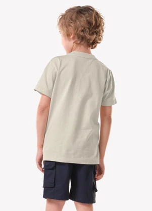 Trick Nick - Conjunto Infantil Camiseta com Bermuda Bege - TRICK NICK
