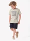 Trick Nick - Conjunto Infantil Camiseta com Bermuda Marrom - variação: Bege
