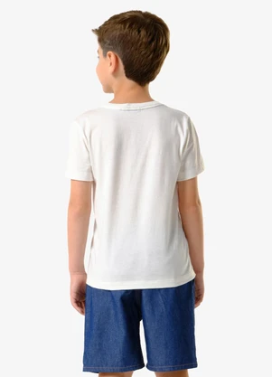 Trick Nick - Conjunto Infantil Camiseta com Bermuda Bege - TRICK NICK