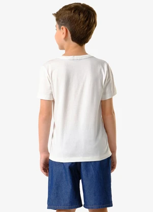 Trick Nick - Conjunto Infantil Camiseta com Bermuda Bege - TRICK NICK