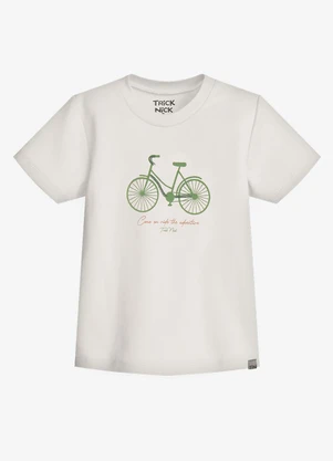 Trick Nick - Conjunto Infantil Camiseta com Bermuda Bege - TRICK NICK