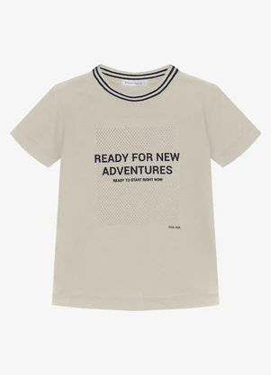 Trick Nick - Conjunto Infantil Camiseta com Bermuda Bege - TRICK NICK