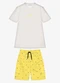 Trick Nick - Conjunto Infantil Camiseta com Bermuda Bege - variação: Bege