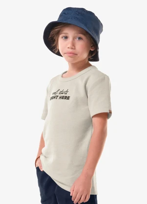 Trick Nick - Conjunto Infantil Camiseta com Bermuda Bege - TRICK NICK