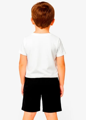 Select - Conjunto Infantil Camiseta com Bermuda Branco - SELECT