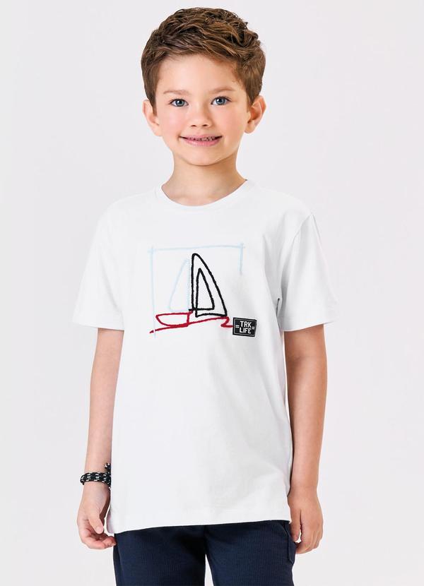 Trick Nick - Conjunto Infantil Camiseta com Bermuda Branco 4